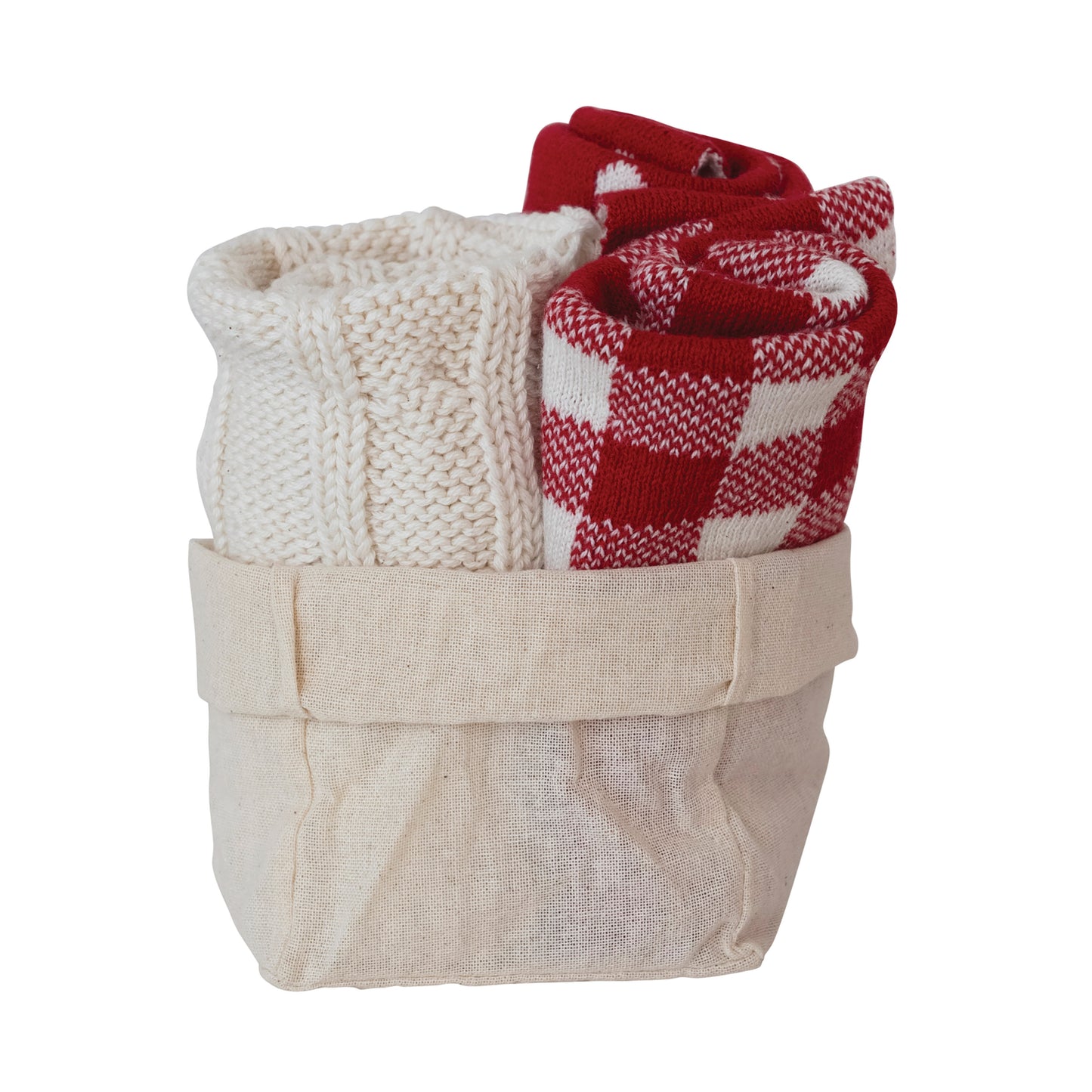 Cotton Knit Dish Cloths w/ Patterns
